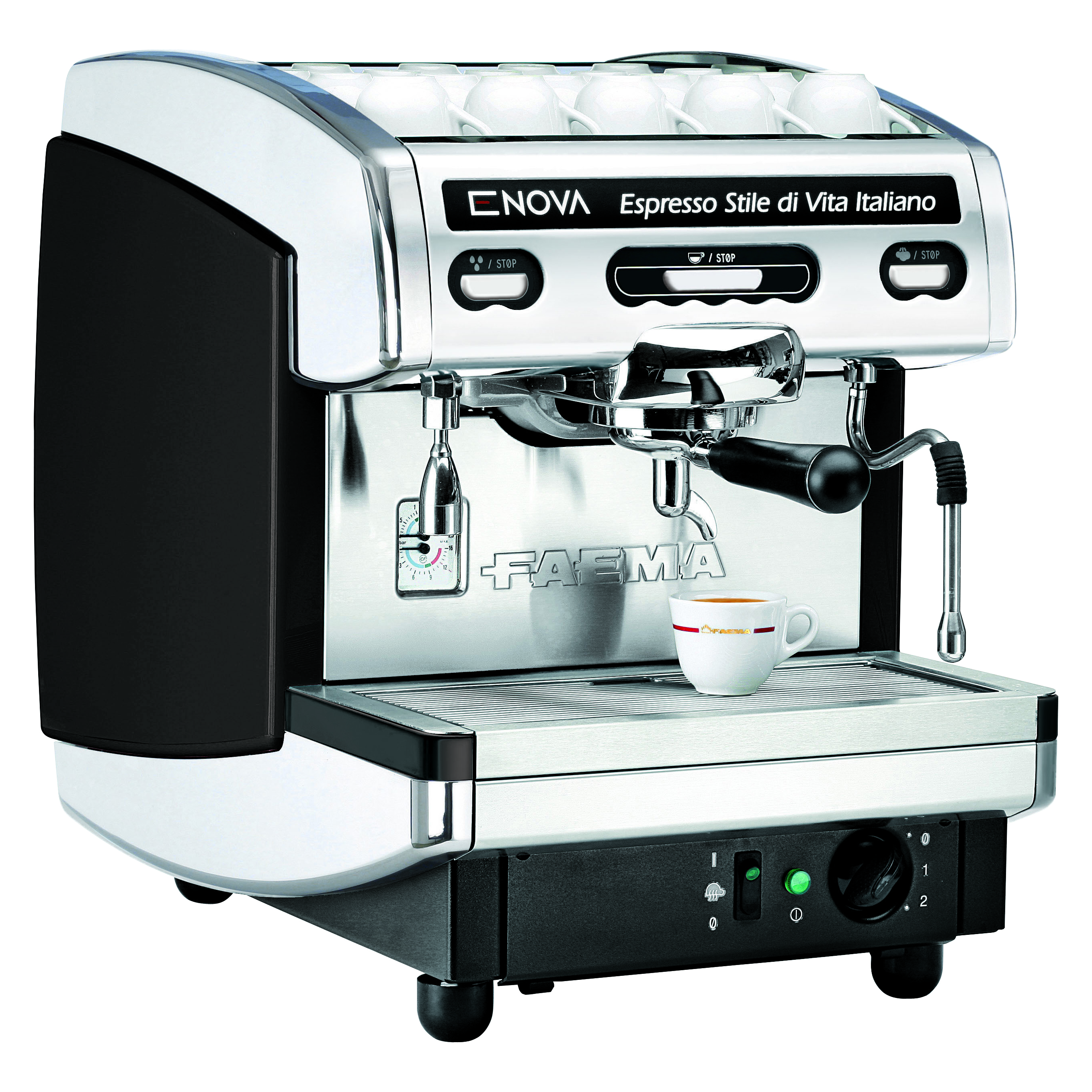 Profesionalus slėginis espresso kavos aparatas, viena grupė Faema Enova A1